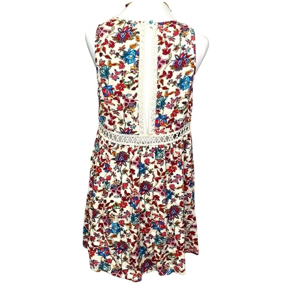 Umgee Floral Mini Dress - Purple and White - Picture 4 of 6